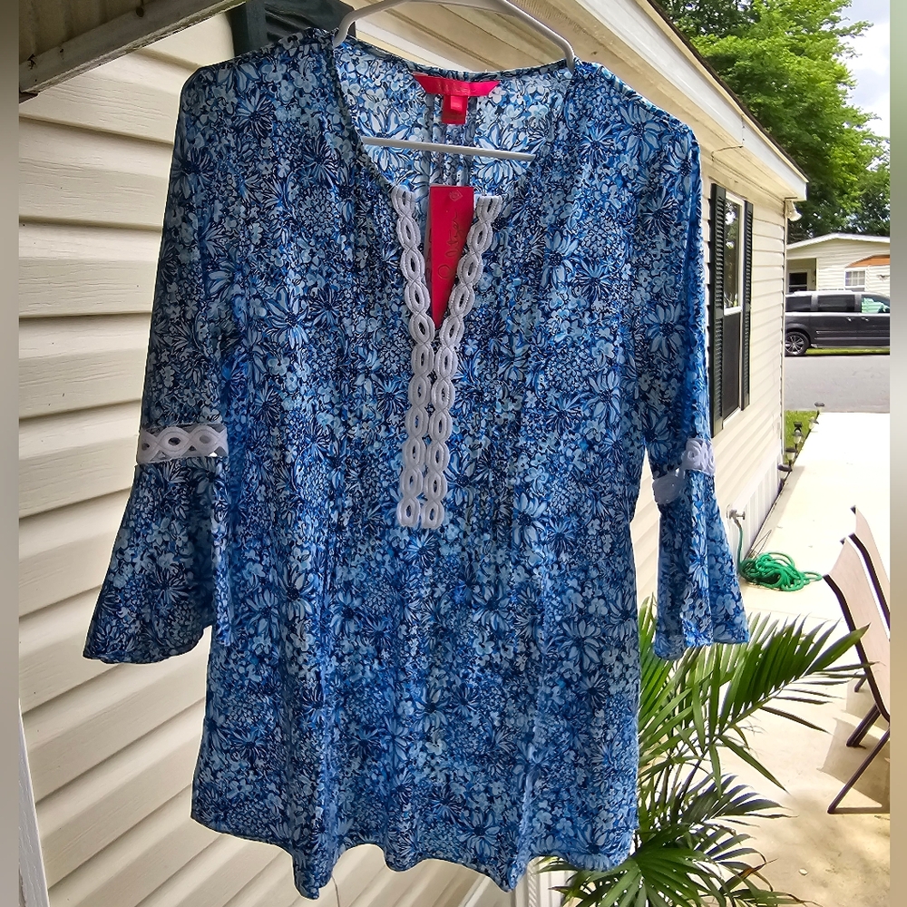 Lilly Pulitzer Hollie Tunic XS Top